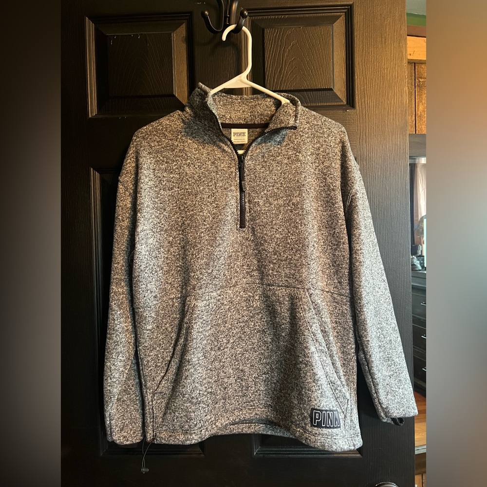 PINK 1/4 zip pull over